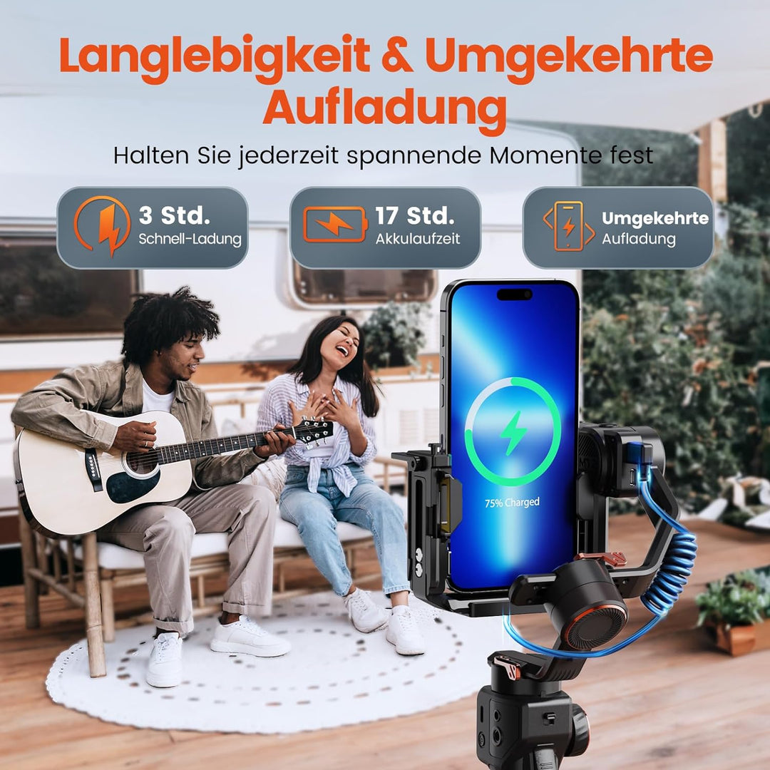 Hohem iSteady MT2, Gimbal Kamera, 3-Achsen Gimbal Stabilizer für Kamera Spiegellose Action Cam Smart