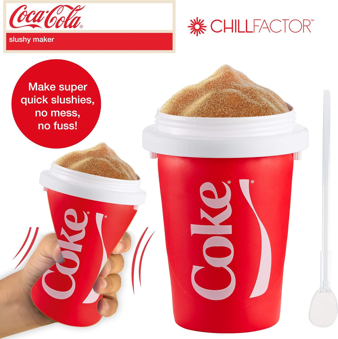 Slushy Maker Chillfactor Magic Freez | Slush Ice Becher mit Strohhalmlöffel | Eisbecher Alternative