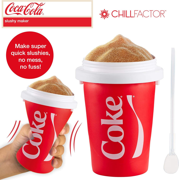 Slushy Maker Chillfactor Magic Freez | Slush Ice Becher mit Strohhalmlöffel | Eisbecher Alternative