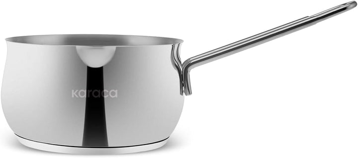 Karaca Stahl Kochgeschirr Set mit Vorratsbehälter, 13-teilig - Hochwertiges Edelstahl-Kochset für Kü