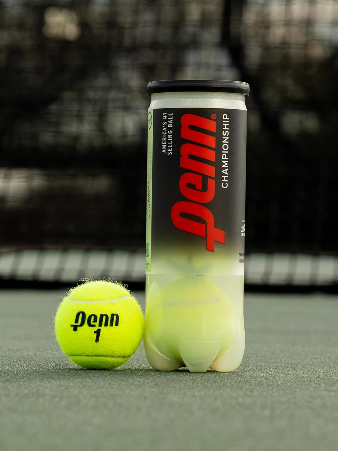 Penn Championship Tennisbälle – extra belastbare Filz-Tennisbälle unter Druck 1 Can, 3 Balls, 1 Can,