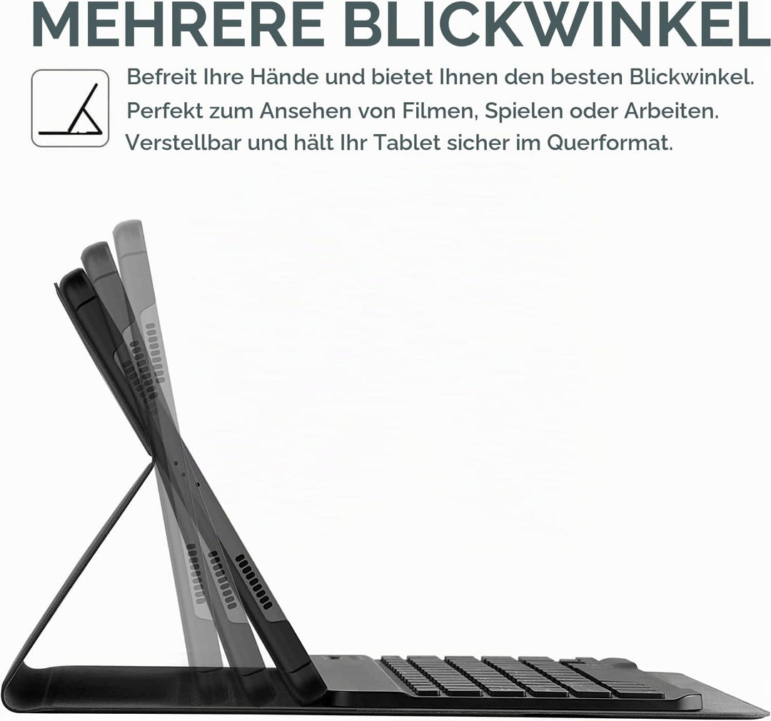 APASILU Tastatur Hülle für Lenovo Tab M11 11 Zoll TB330FU/TB330XU 2024, Slim Schutzhülle mit Magneti