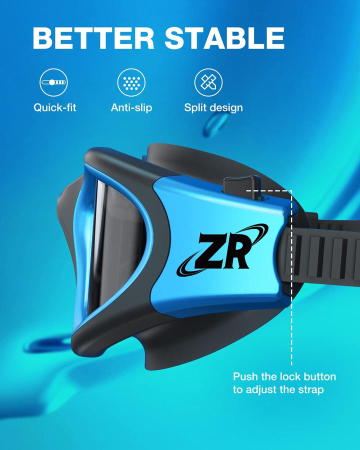ZIONOR G1 - Polarisierte Schwimmbrille für Unisex und Erwachsene und Damen, beschlagfrei, 100% UV-Sc