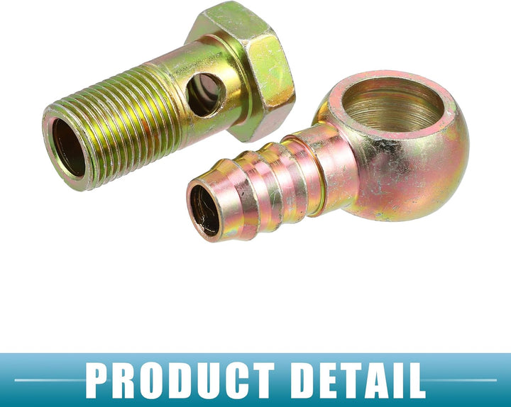 QUARKZMAN 2 Stück Auto Banjo Schlauch Bolzen Fittings Adapter M18x1.5 16mm