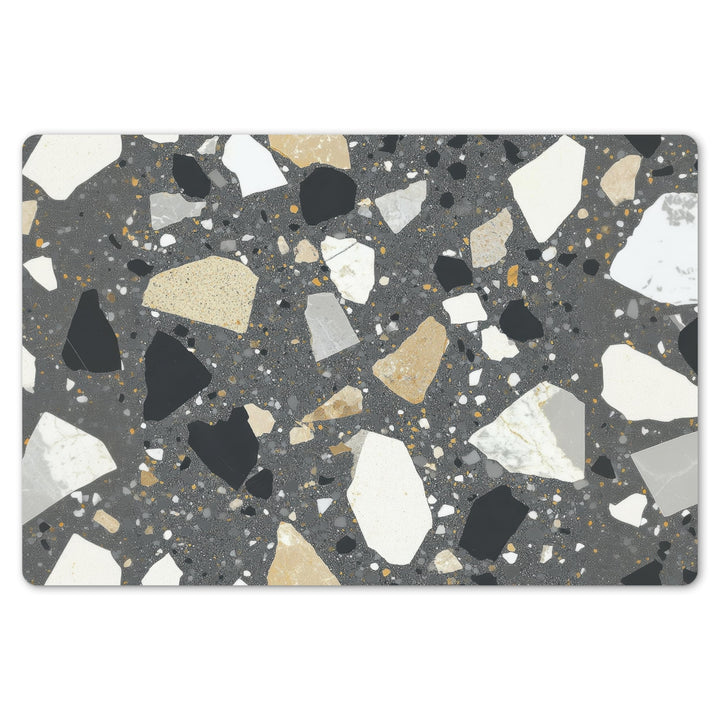 KitchenYeah© Platzsets Abwaschbar 6-Teilig Tischsets Platzdeckchen Terrazzo - Steine, Terrazzo - Ste
