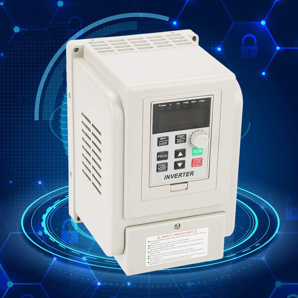 Tosuny VFD Frequenzumrichter, VFD Drehzahlregler Inverter Motor 220 V Einphasen Frequenzumrichter VF