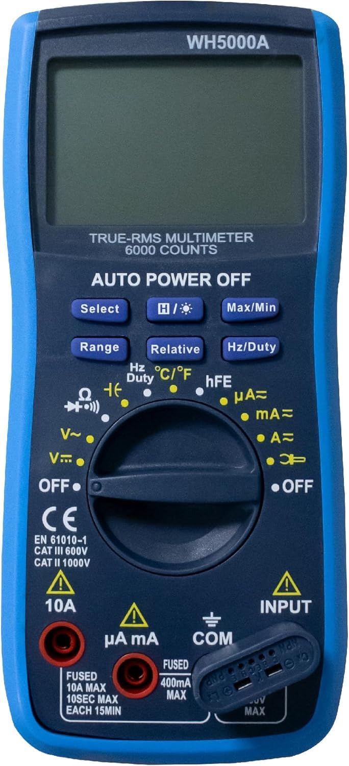MMOBIEL Digitalmultimeter CAT III 1000V CAT IV 600V - 6000 Zähler - Spannungsprüfer Test AC/DC, Stro