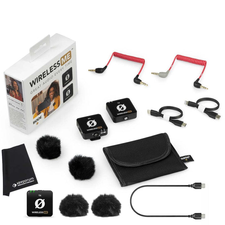 Rode Wireless ME Drahtlos-Mikrofon System + ME TX zusätzliches Mikrofon-Sendemodul + keepdrum Mikrof