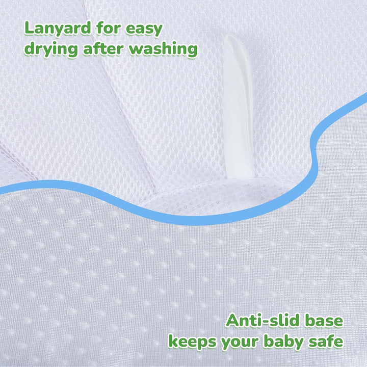 Baby Badematte für Waschbecken,Sicherer, Weicher Rutschfest Baby Badewannenkissen für 0-6 Monate Neu