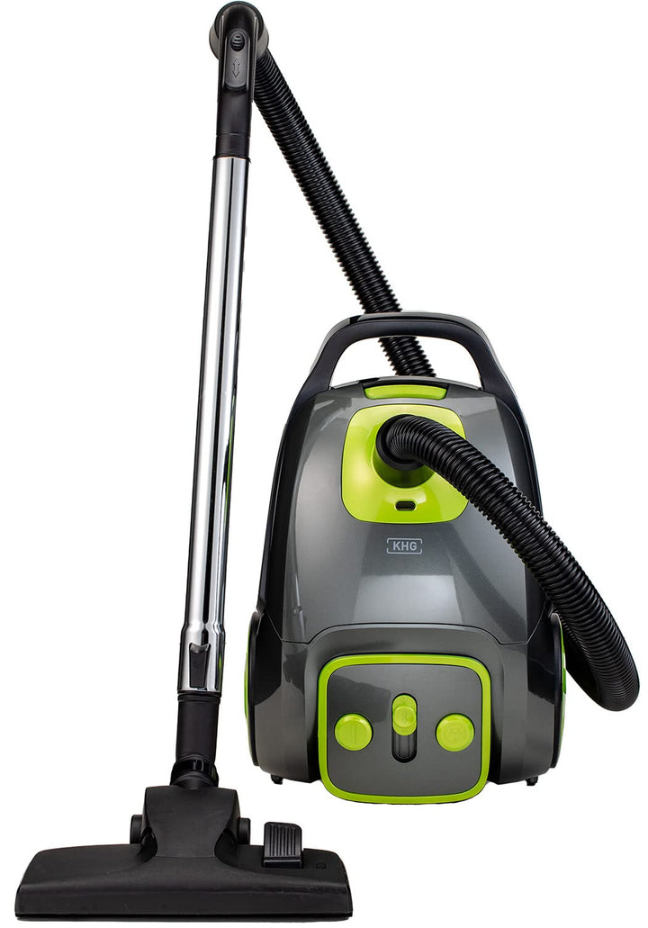 KHG BS-706MT Staubsauger mit Beutel in Grün/Grau mit 700W, 16060 Pa Saugkraft, HEPA-Filterschutz, Ko