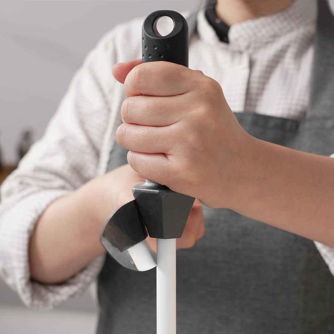 Sharpeak Gesamt 45 cm/Stangen 30 cm Keramik-Wetzstahl mit eingebauter Winkelführung und Anti-Bruch-K