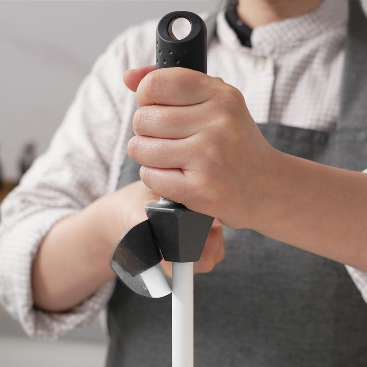 Sharpeak Gesamt 45 cm/Stangen 30 cm Keramik-Wetzstahl mit eingebauter Winkelführung und Anti-Bruch-K