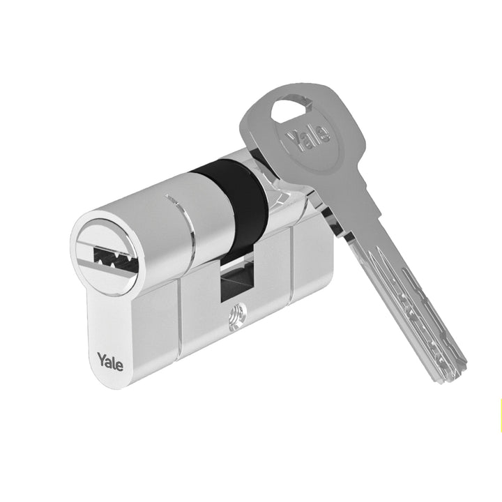 Yale 2100 Serie Euro-Profilzylinder (Patentiert) - Doppelt/Notfall - 30/35 - Satin-Nickel - Blisterm