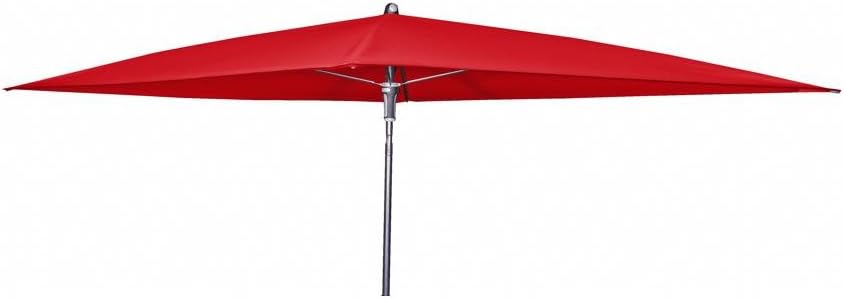Doppler Absolut wasserdichter Gartenschirm Waterproof 225x120 ohne Volant, UV-Schutz 80, Farbe rot