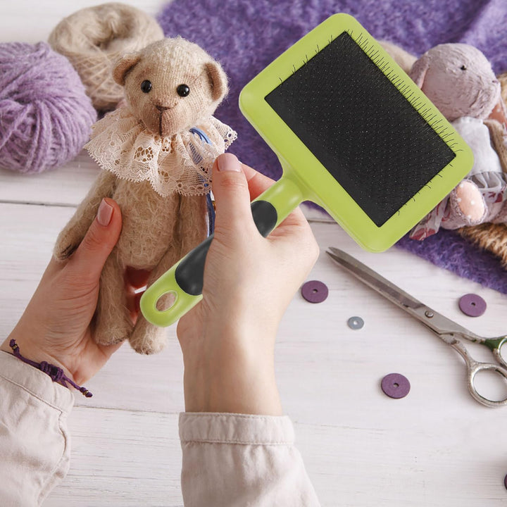 VILLCASE 2 Stück Wollkardier Grosse Handkardier Für Wolle Handwerk Wolle Nadelfilzwerkzeuge Slicker-