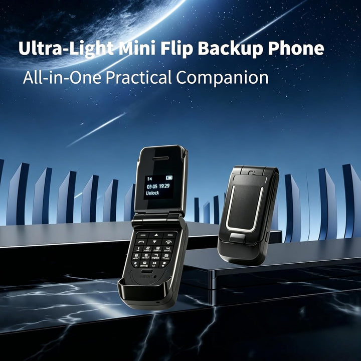 Cuifati Entsperrtes Flip-Phone, 0,66 Zoll Kleinstes Mobiltelefon der Welt, 2G, Einfach zu Bedienende