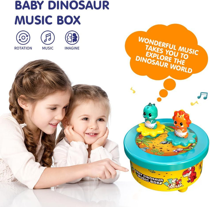 WEofferwhatYOUwant Dinosaurier-Baby-Spieluhr. Sanfte Melodien für kleine Abenteurer Dinosaurier-Enth