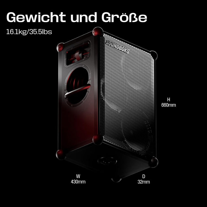 SOUNDBOKS 4 - Bluetooth Performance Speaker - USB-C-Aufladung Akku - Lautester Party Lautsprecher mi