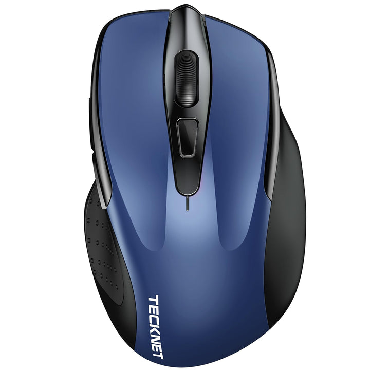 TECKNET Bluetooth Maus, 4800 DPI Kabellos Ergonomische Maus (Tri-Modi: BT 5.0/3.0+2.4G), 30 Monate B