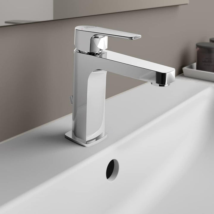 Ideal Standard BC721AA Cerafin D Waschtischarmatur, Chrome, Basin Mixer with Waste, Basin Mixer with