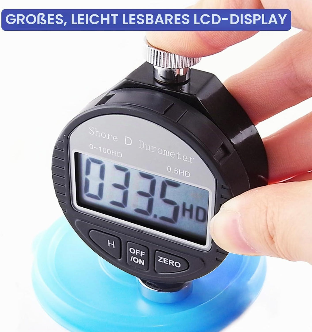 Digital-Shore-D-Meter 0 bis 100 Hd Durometer Harte Härte Gummi und Kunststoffe wie Thermokunststoffe