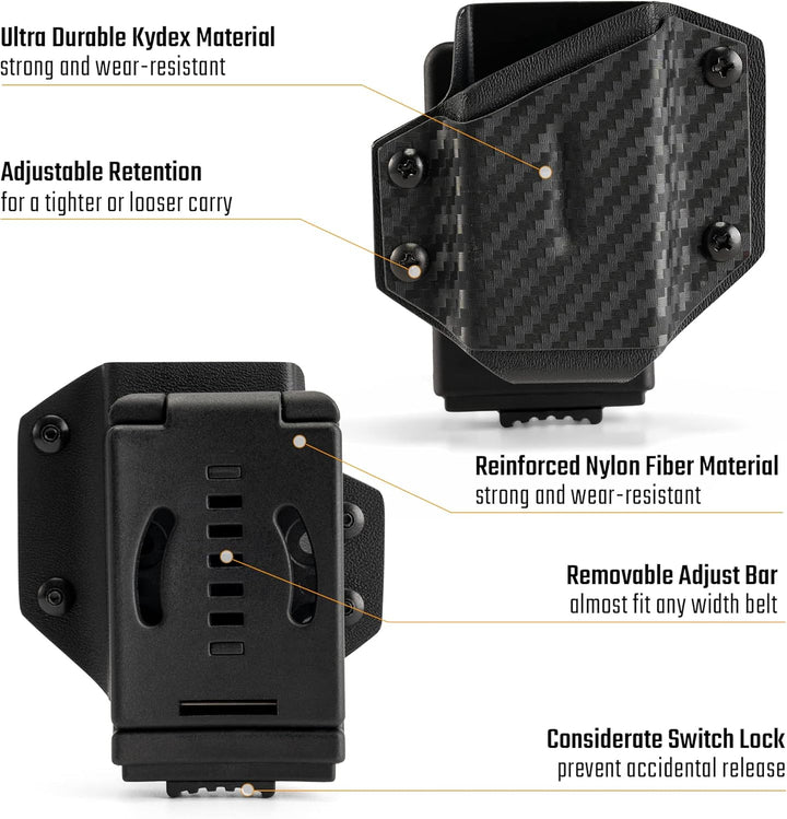 TACTICAL GEEK Kydex Holster für LEATHERMAN Multitool, mit Einstellbare Spannung, Passend für die mei