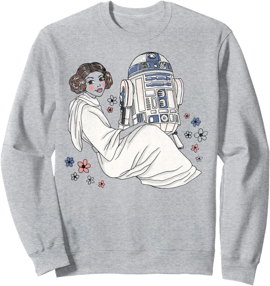 Star Wars Princess Leia And R2-D2 Doodle Sweatshirt