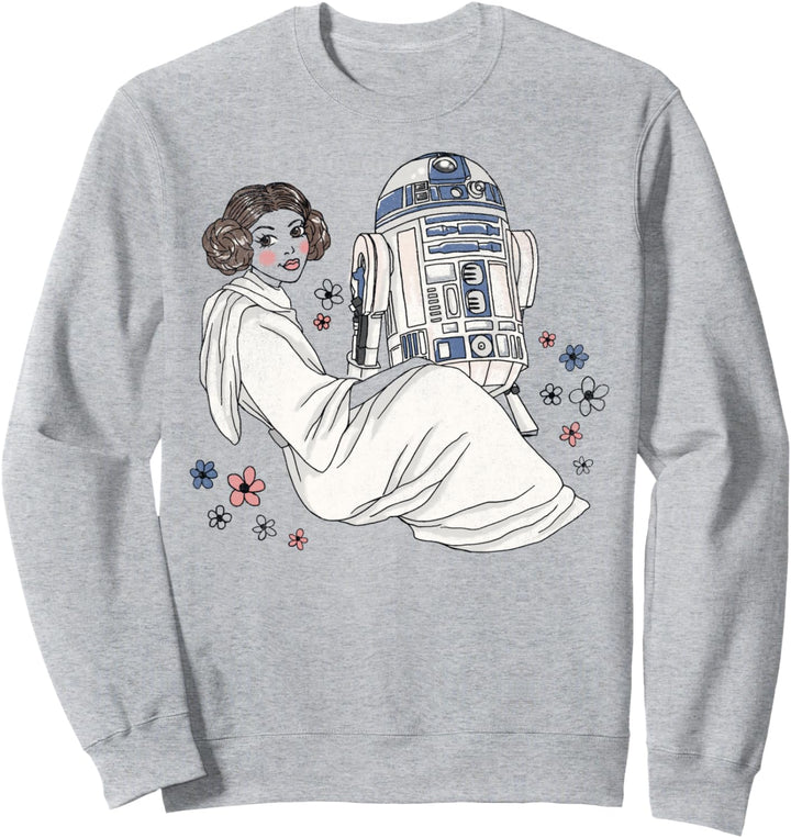Star Wars Princess Leia And R2-D2 Doodle Sweatshirt