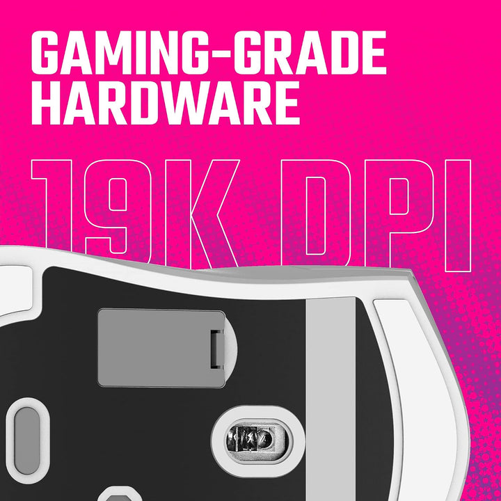 Cooler Master MM712 Kabellose Gaming-Maus weiss mit einstellbaren 19.000 DPI, 2,4 GHz und Bluetooth