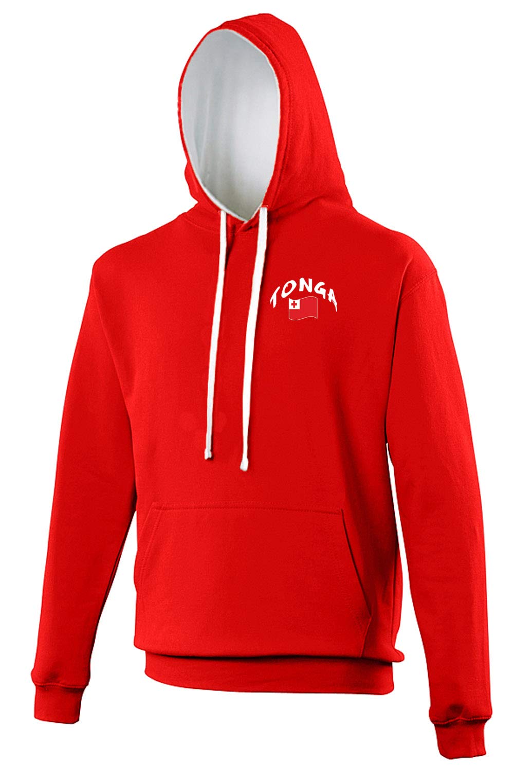 Supportershop Sweat Capuche Tonga Rugby-Kapuzenpullover S Rot, S Rot