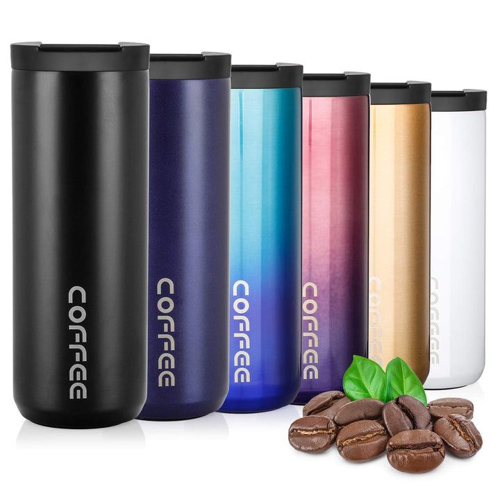 lalafancy Thermobecher 350ml/500ml Kaffeebecher-to-go, Isolierbecher Edelstahl Travel Mug Wiederverw