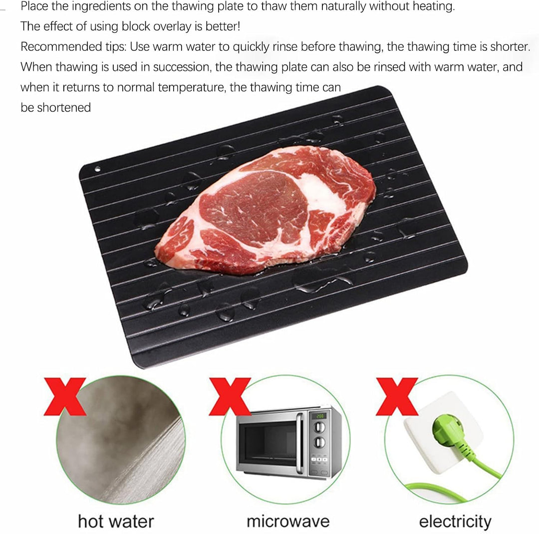 Auftauplatte – Käseplatte und Defrosting Plate, Schnelle Auftauen-Funktion für Fleisch, Steaks, Hühn