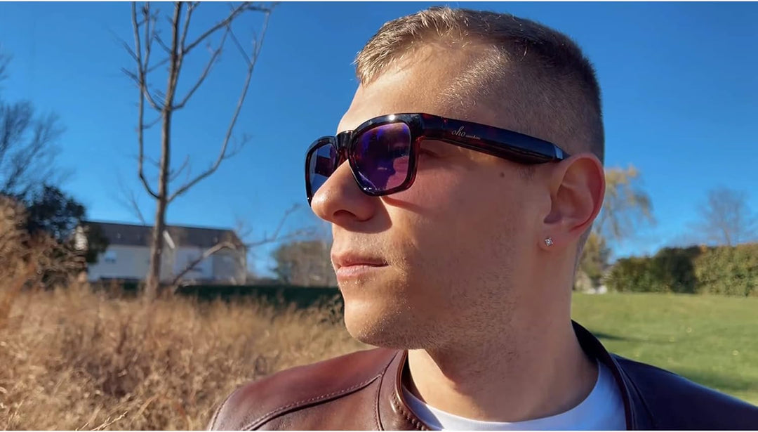 OhO sunshine Bluetooth Audio Sunglasses, Lightweight Open Ear Sport Glasses, 10H Playtime, UV400 ANS