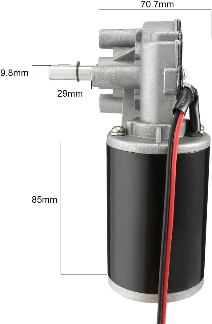 sourcing map DC36V 80W40RPM Drehzahlmindernd Hohe Drehmoment Umkehrbar Elektro Getriebe Motor DE de