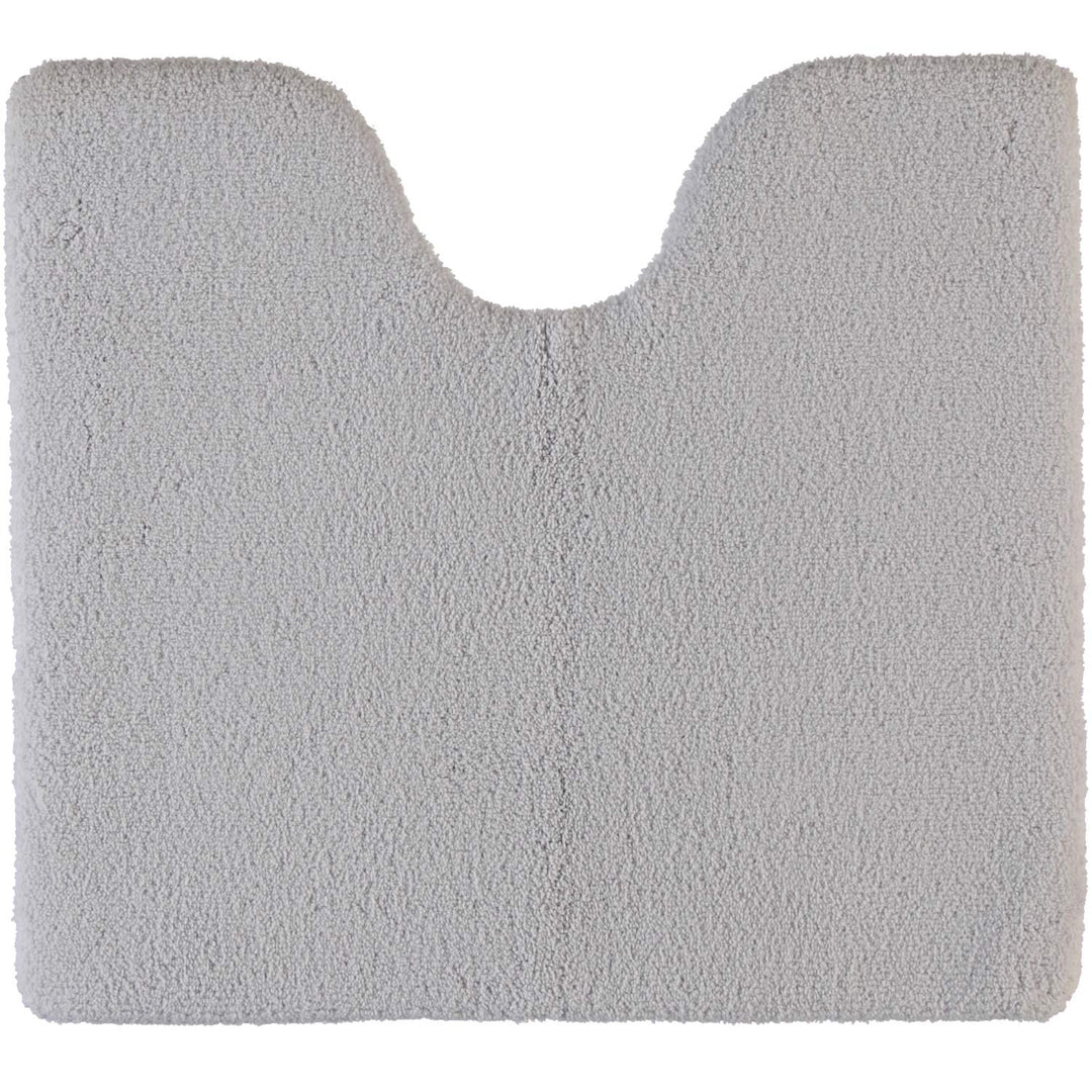 Rhomtuft Badteppiche Square perlgrau - 11 Toilettenvorlage mit Ausschnitt 55x60 cm, Toilettenvorlage