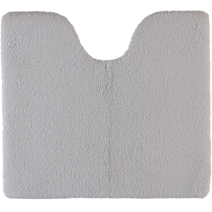 Rhomtuft Badteppiche Square perlgrau - 11 Toilettenvorlage mit Ausschnitt 55x60 cm, Toilettenvorlage