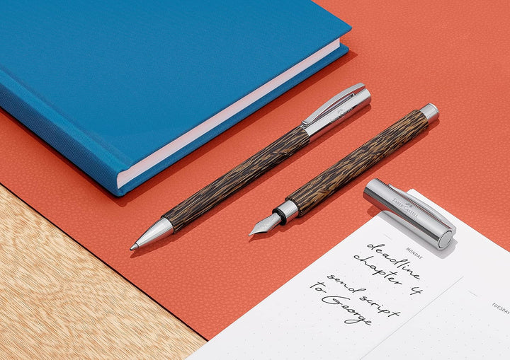 Faber-Castell 148172 - Füllfederhalter AMBITION Cocos, Federbreite EF, inkl. Geschenkverpackung und