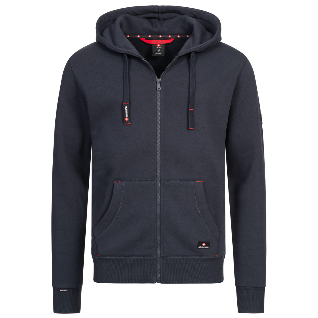 Höhenhorn Woodberg Herren Hoodie Pullover Sweatshirt Kapuzenpullover, Dunkelblau