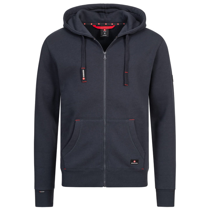 Höhenhorn Woodberg Herren Hoodie Pullover Sweatshirt Kapuzenpullover, Dunkelblau