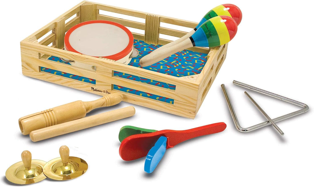 Melissa & Doug Eine Band im Kasten | Musikinstrumente | Musikalisches Spielzeug für Kinder | 3+ | Ge