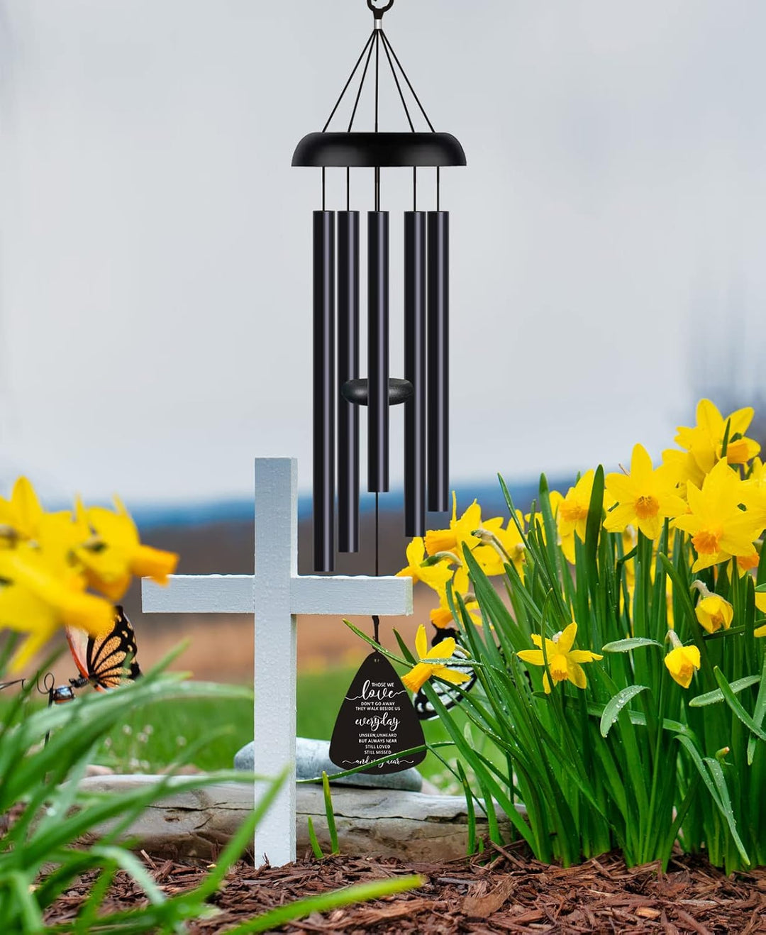 Trauerkörbe, Windspiele für den Verlust eines geliebten Menschen. Geschenk für den Verlust von Vater