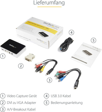 StarTech.com USB 3.0 HDMI Video Aufnahmegerät - Freistehende Externe Capture Karte - USB 3.0 Video G