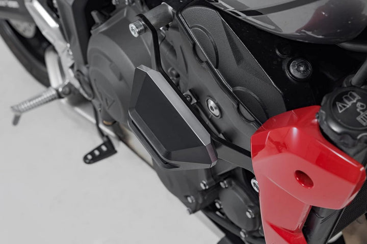 SW-Motech Sturzpad-Kit - Schwarz. Triumph Trident 660 / Tiger 660 (21-).