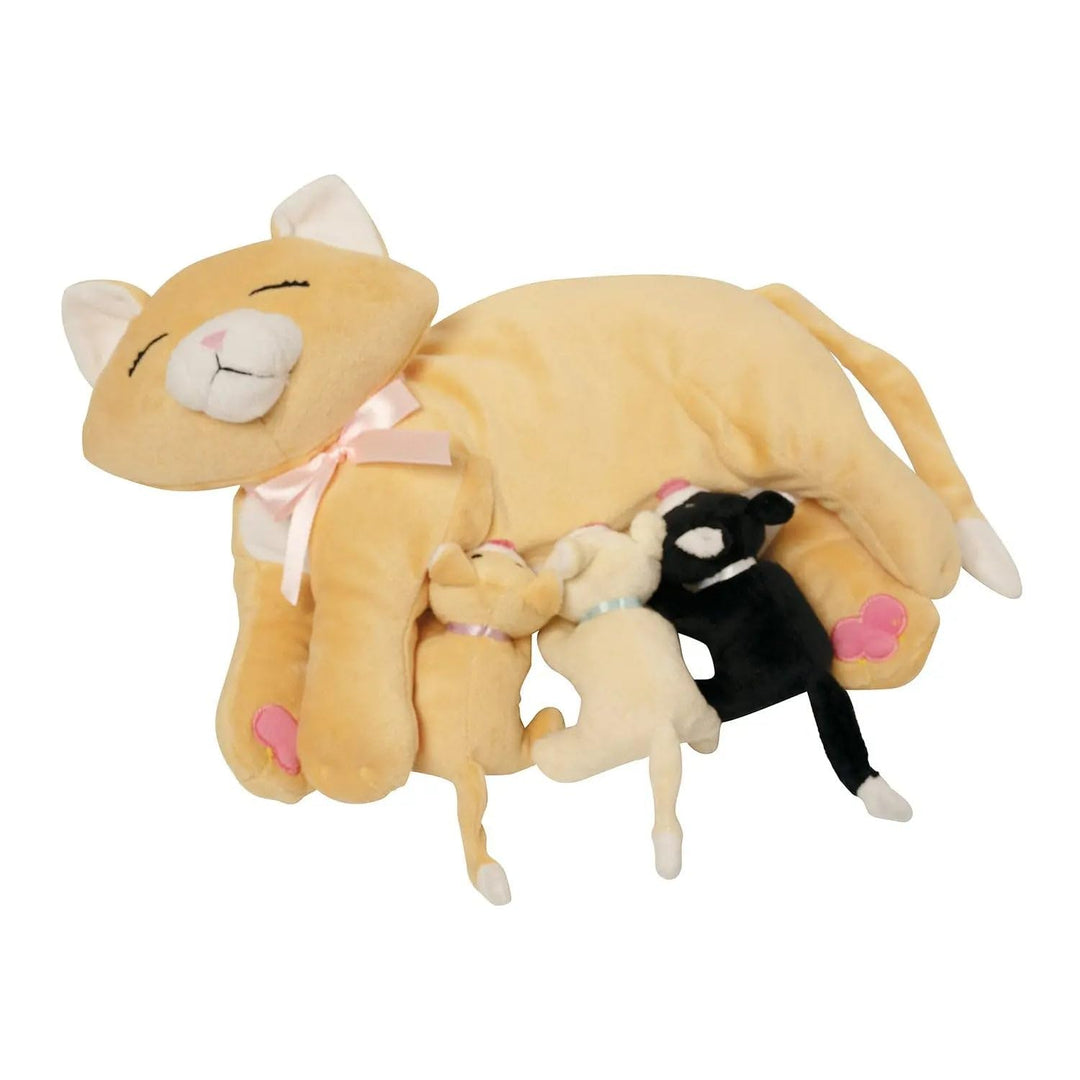 Manhattan Toy 107790 Nursing Nina Cat, die weiches Spielzeug pflegt