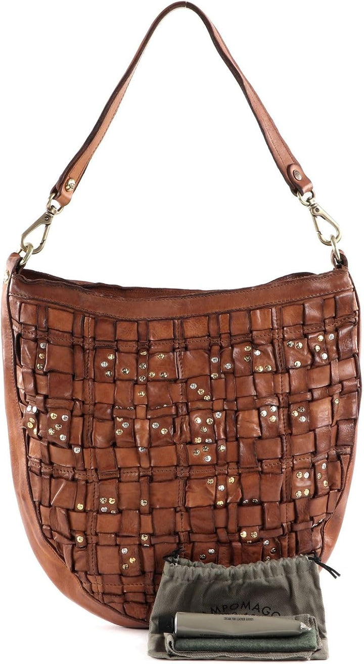 Campomaggi Schultertasche Leder 32 cm