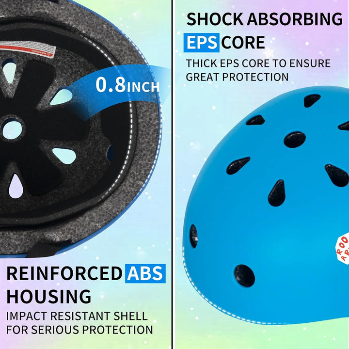 Nattork Kinderhelm für Mädchen und Jungen, DIY Kinder Fahrradhelm für Multi-Sport, Verstellbarer Hel