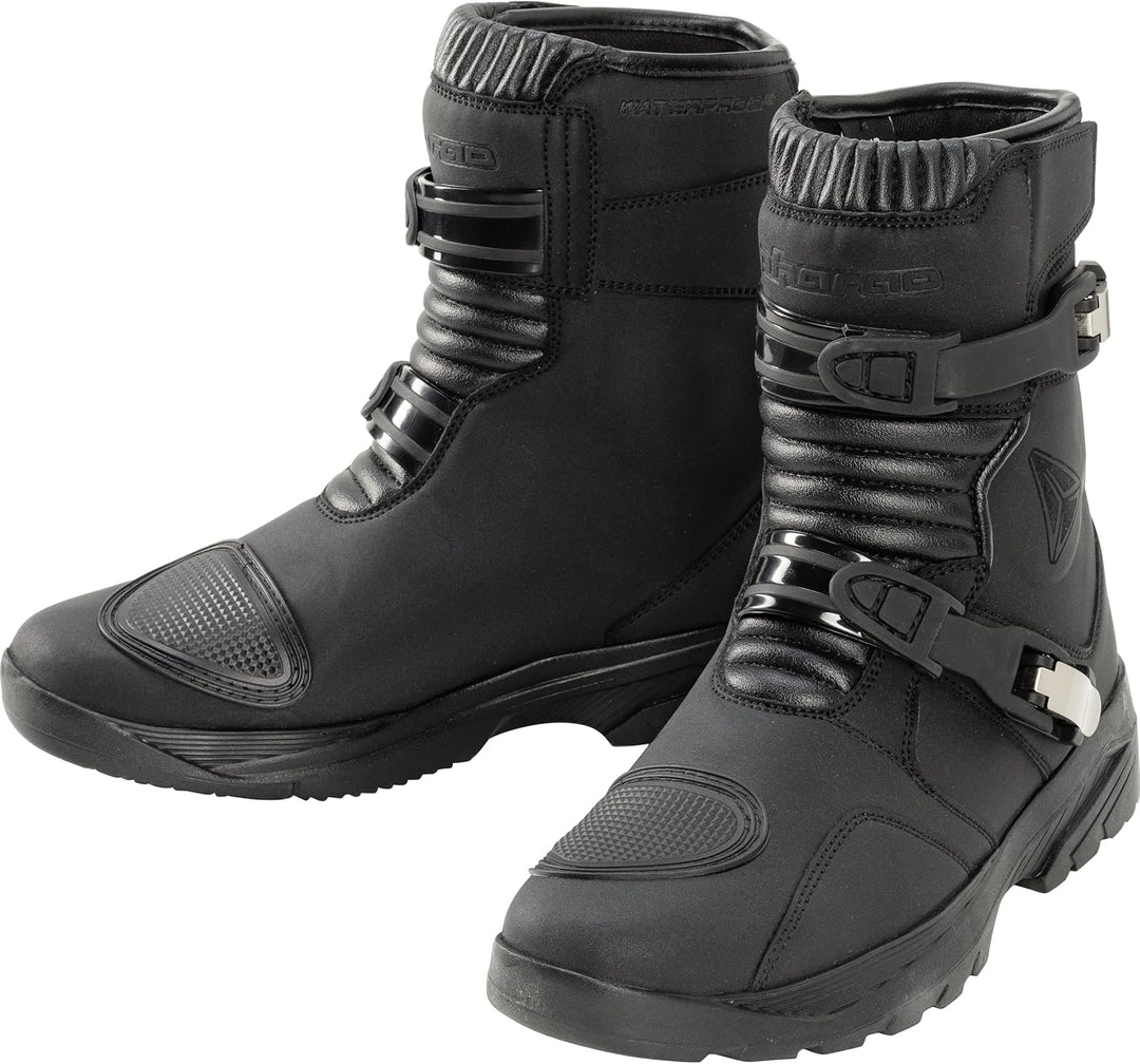 Robson WP Damen Motorradstiefel kurz schwarz 38
