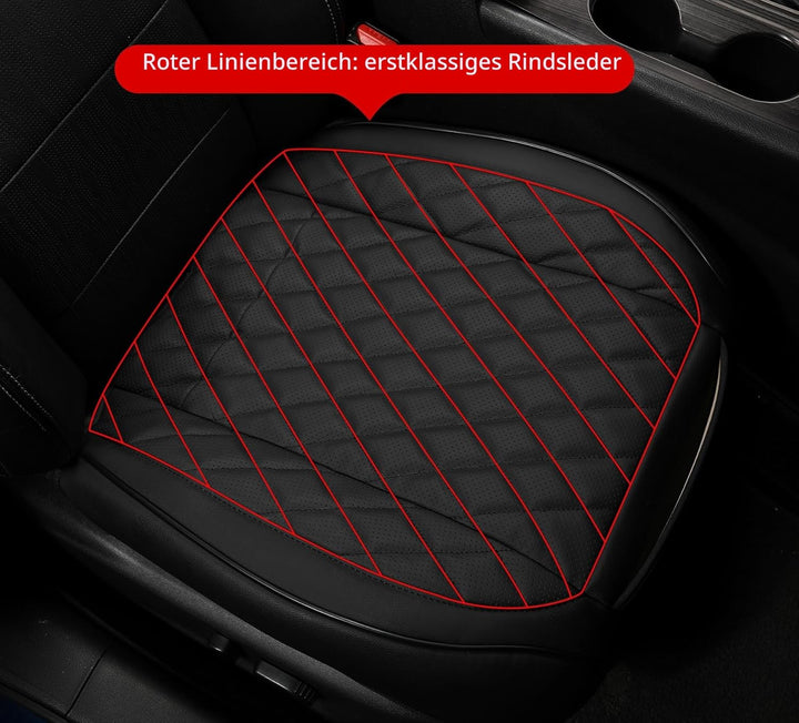 1 Stück Echtes Rindsleder sitzbezug Auto vordersitze,sitzkissen Auto fahrersitz,Echtes Leder Set,Kfz