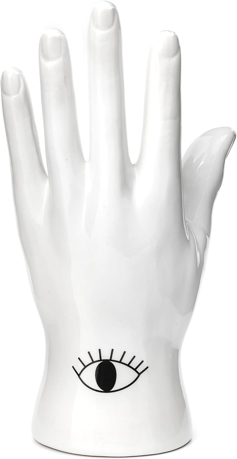 KIKKERLAND JK17 Palm Reader Schmuckständer, Weiss