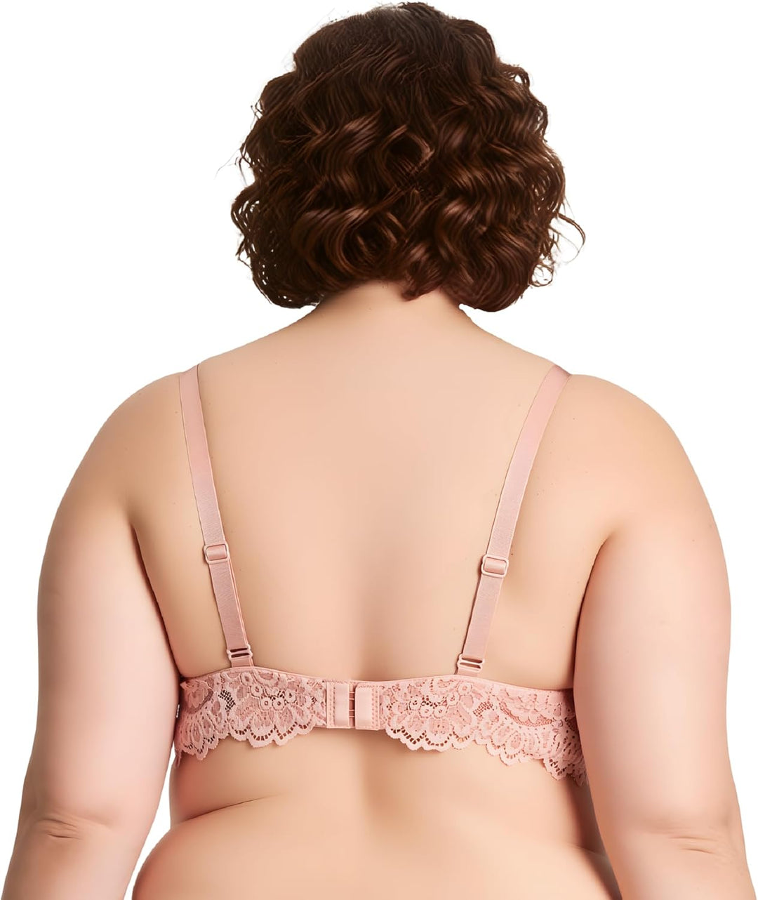 Curve Muse Damen Bügel Übergrösse Hochdrücken Fügen Sie 1 und eine halbe Tasse Spitzen-BHS hinzu 70C